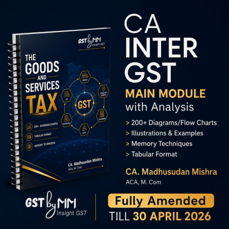 CA Inter GST Book (Main Module) for Sept 26 Exams