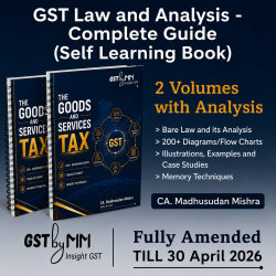 GST Law and Analysis - Complete Guide (Self Learning Book)