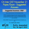 CA Inter GST November 22 Paper/Exam - Suggested Answers
