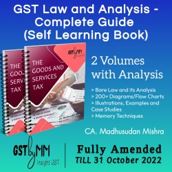 GST Law and Analysis - Complete Guide (Self Learning Book)
