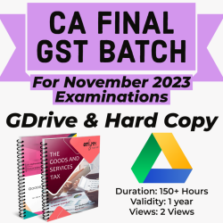 CA Final GST Classes for...