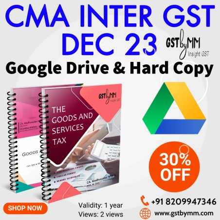 CMA Inter GST - Dec 23 Batch