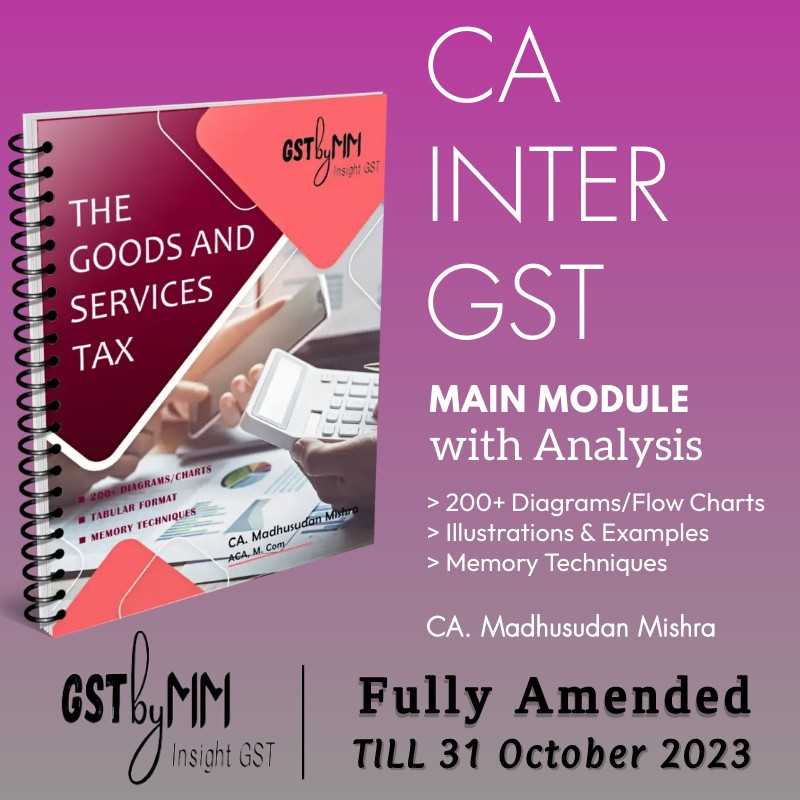CA Inter GST Book - Detailed Guide