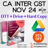 CA Inter GST Classes for Nov 24 and May 25 examinations. Fully Amended Batch.