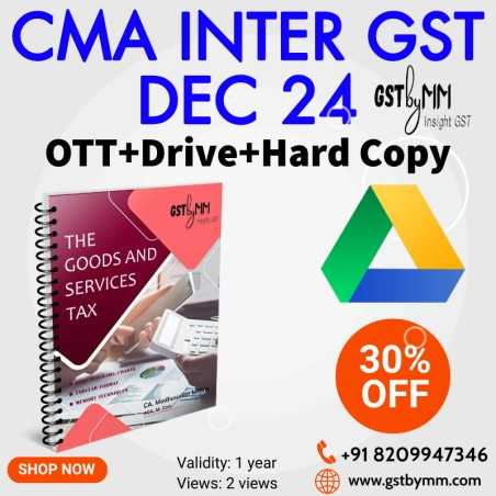 CMA Inter GST - Dec 24 Batch